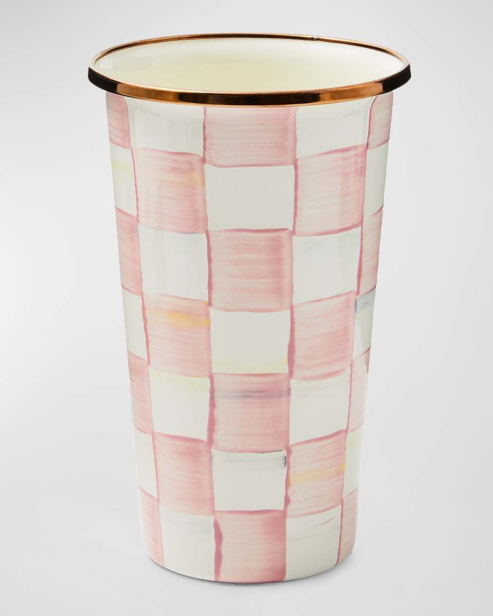 Rosy Check Enamel Tumbler, 20 oz.
